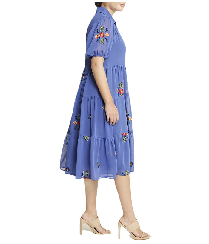 Floral Short Sleeve Dress