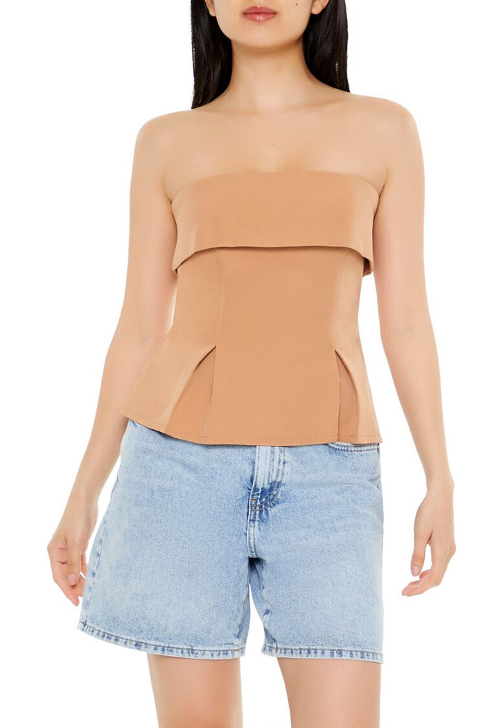Foldover Strapless Top