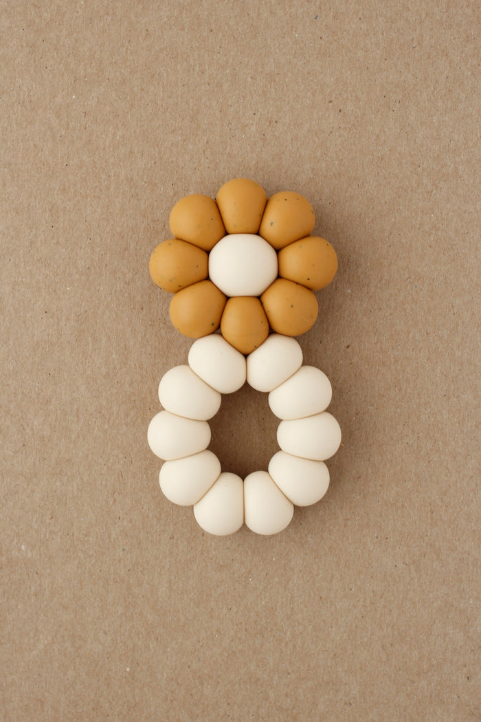 Baby Freezer Teether - Chamomile | Speckled Chai littleCHEW