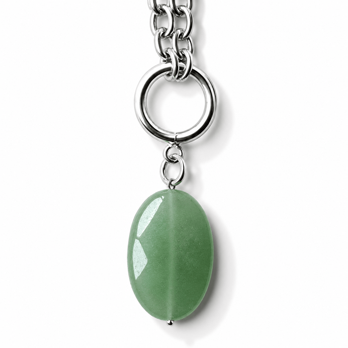 Green Aventurine / Silver