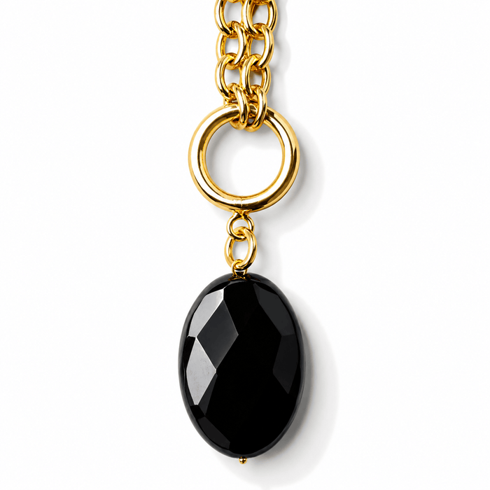 Black Onyx / Antique Gold