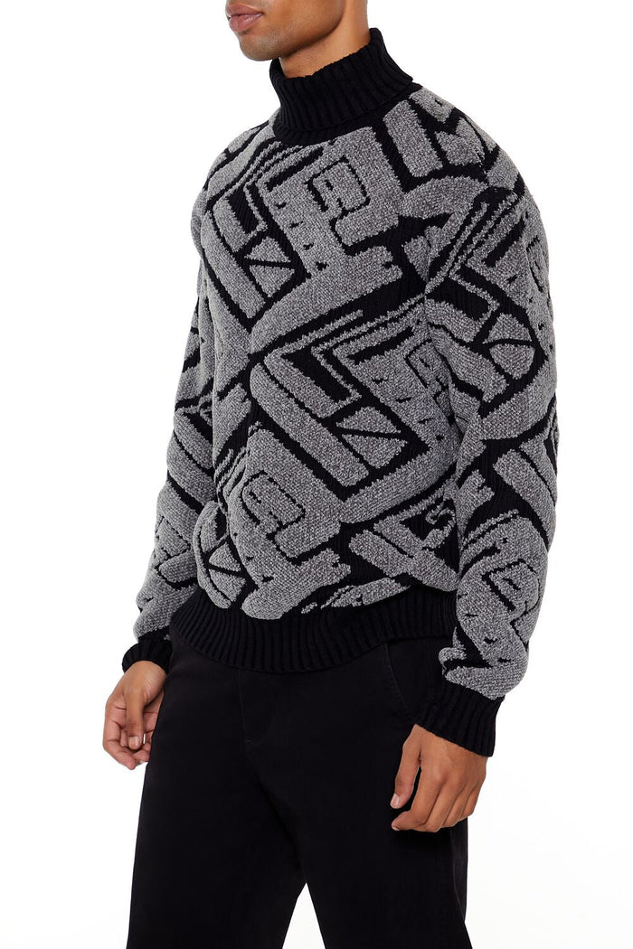 Geo Turtleneck Sweater