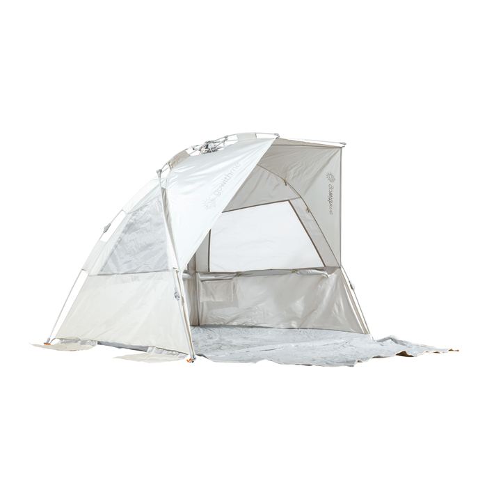 Go With Me Luxe Sun Shelter Half Tent - Silver White - Baby Delight