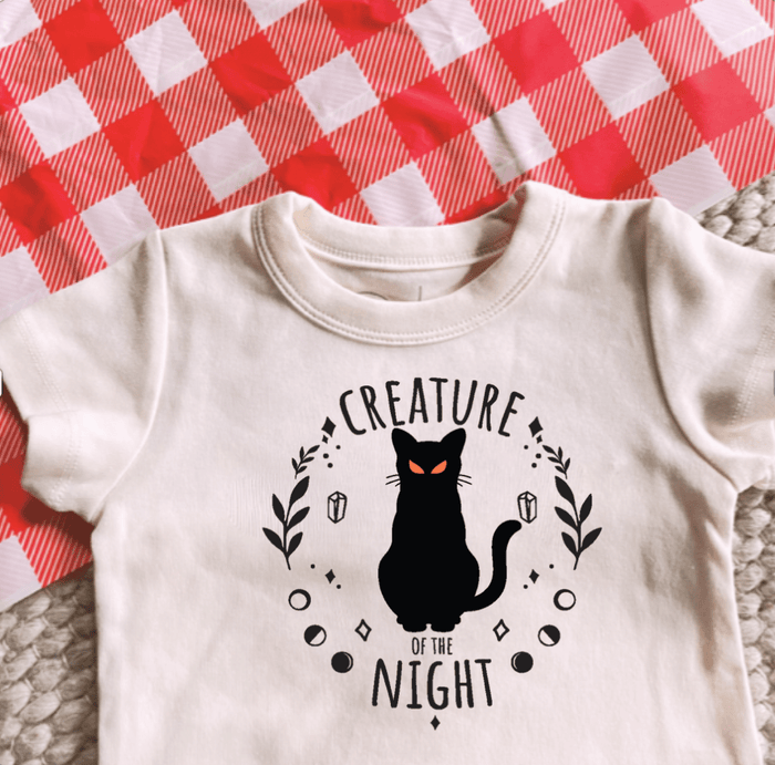 Baby graphic bodysuit | creature of the night finn + emma