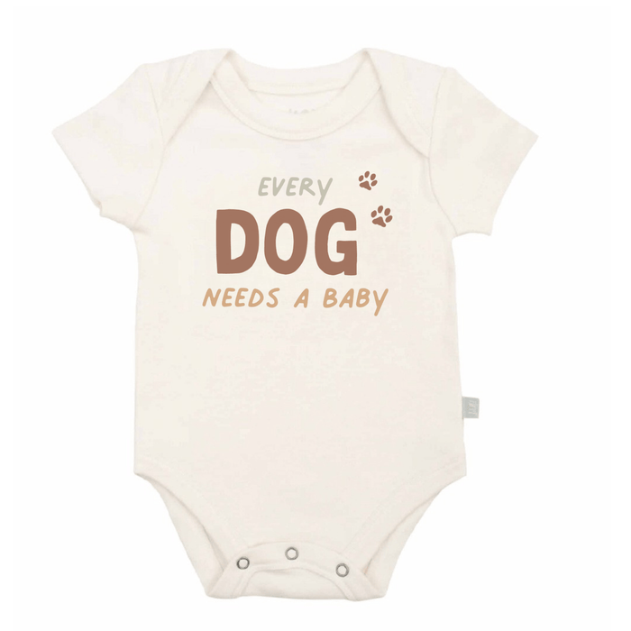Baby graphic bodysuit |Every Dog Needs A Baby finn + emma