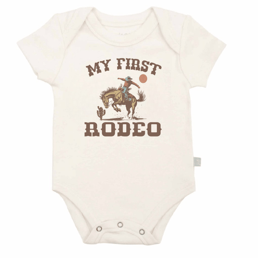Baby graphic bodysuit | first rodeo finn + emma
