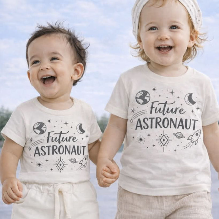 Baby graphic bodysuit |future astronaut finn + emma