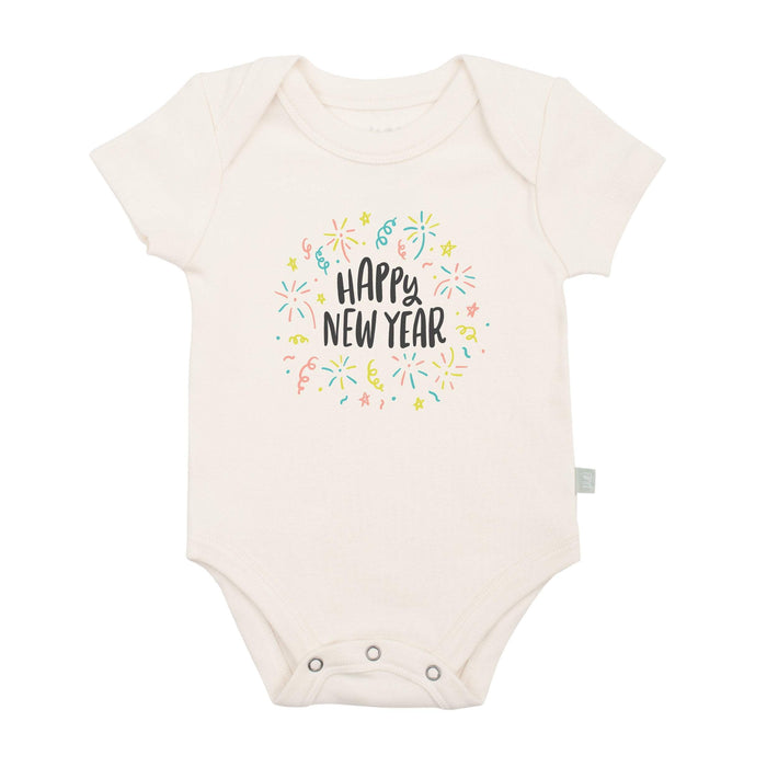 Baby graphic bodysuit | happy new year finn + emma