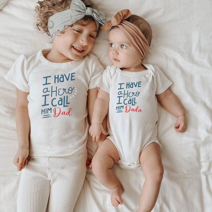 Baby graphic tee | Hero Dad finn + emma