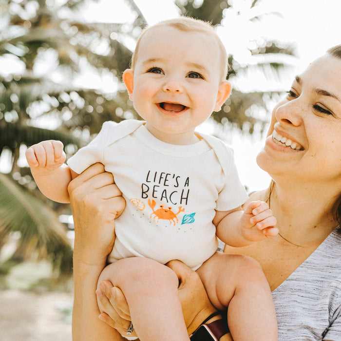 Baby graphic bodysuit | life's a beach finn + emma