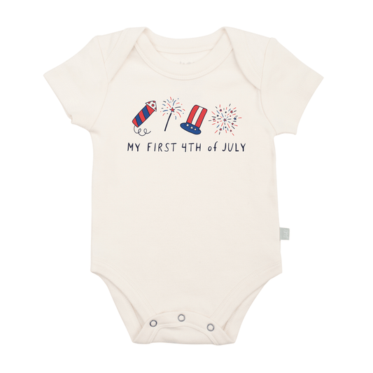 Baby graphic bodysuit | my first 4th of july finn + emma