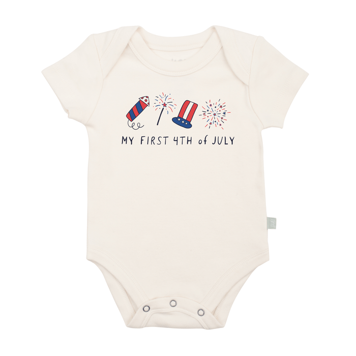 Baby graphic bodysuit | my first 4th of july Finn + Emma