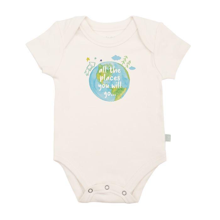 Baby graphic bodysuit | places you will go finn + emma