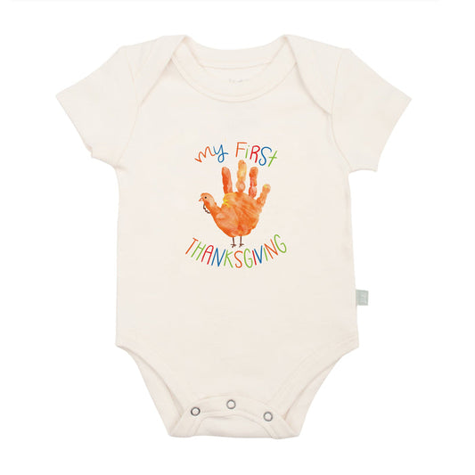 Baby graphic bodysuit | first thanksgiving bodysuit