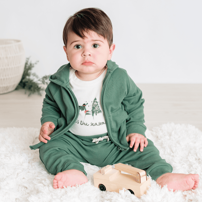 Baby graphic bodysuit | tis the season finn + emma