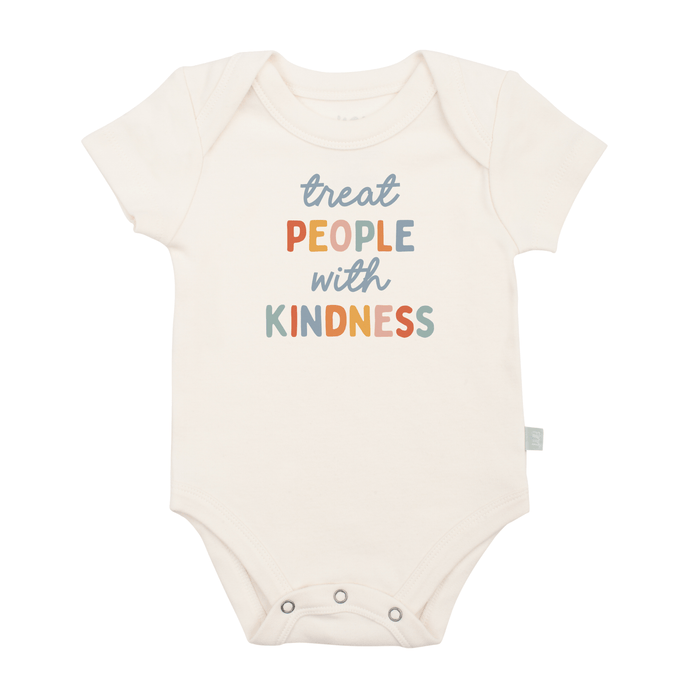 Baby graphic bodysuit | treat people with kindness finn + emma