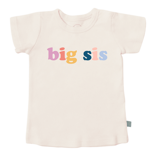 Baby graphic tee | big sis Finn + Emma