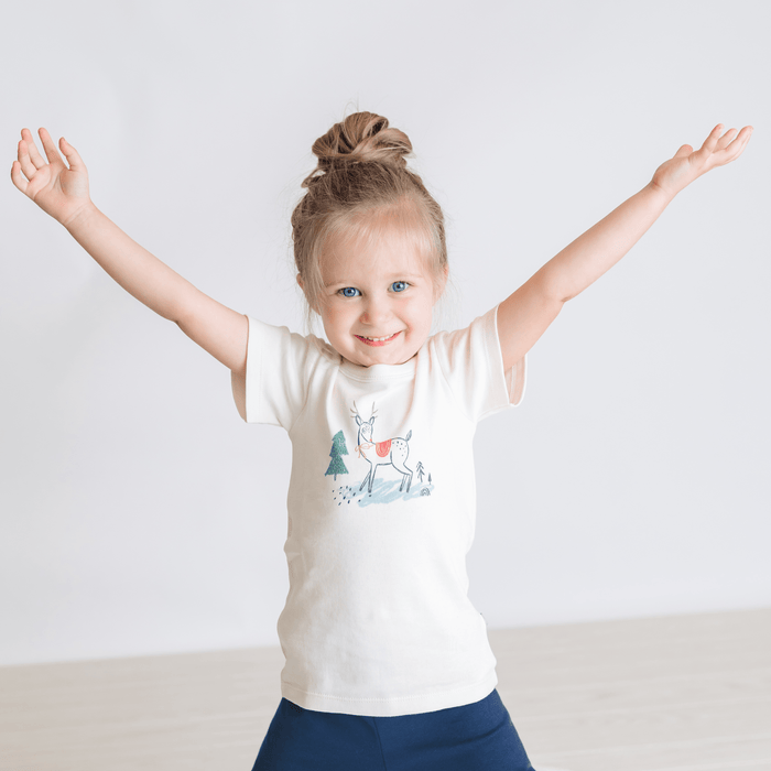 Baby graphic tee | christmas deer finn + emma