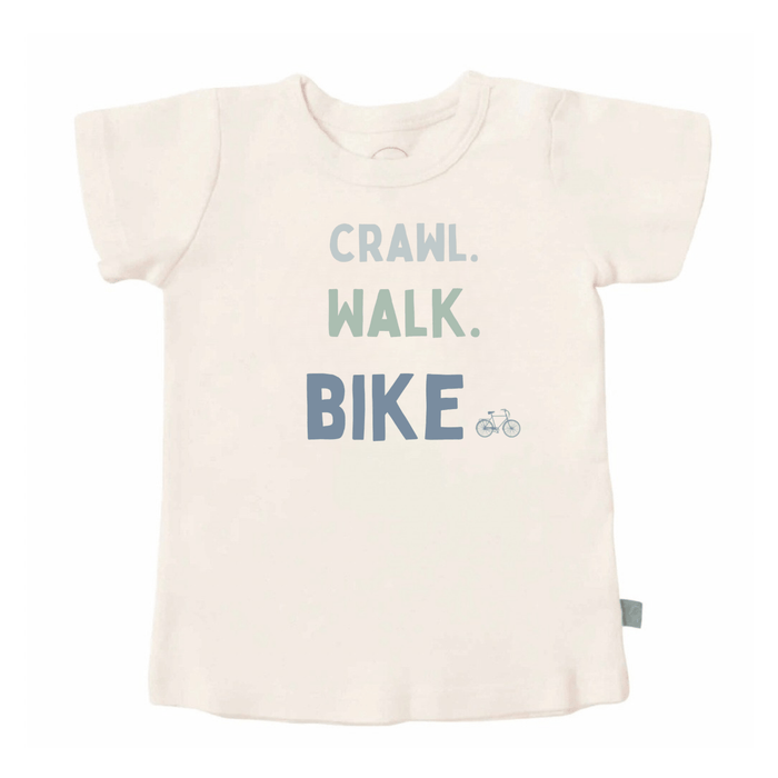 Baby graphic tee | crawl walk bike finn + emma