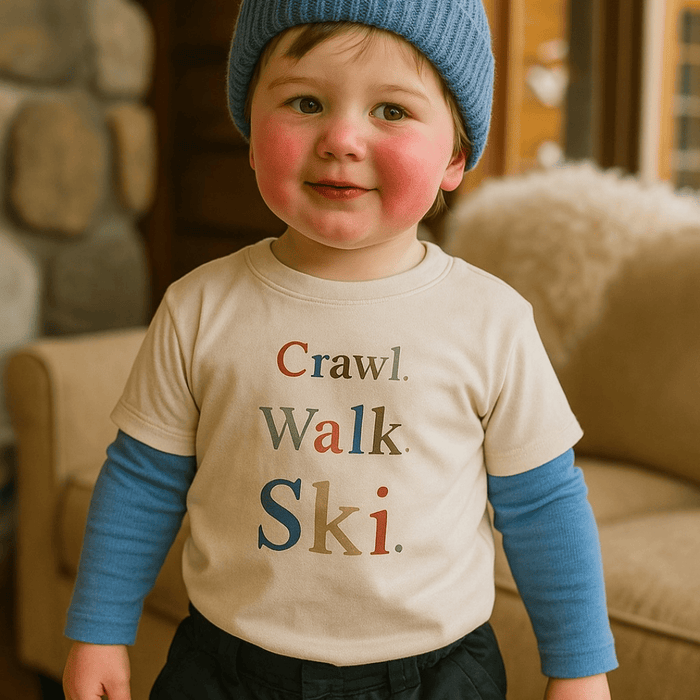 Baby graphic tee | crawl walk ski finn + emma