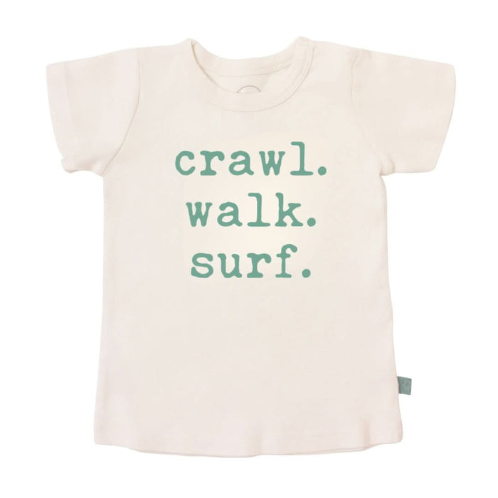 Baby graphic tee | crawl walk surf finn + emma