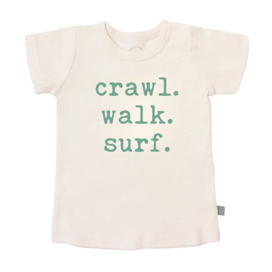 Baby graphic tee | crawl walk surf finn + emma