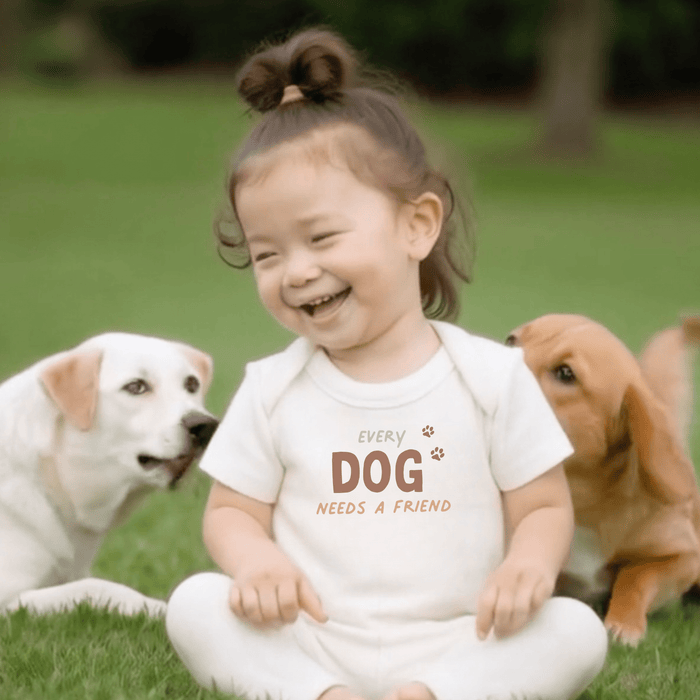 Baby graphic tee | Every Dog Needs a Friend finn + emma