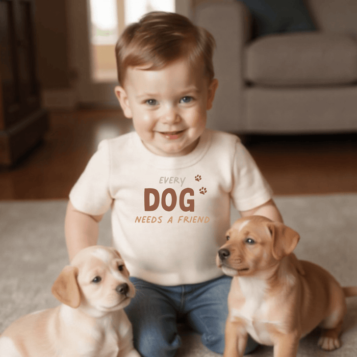 Baby graphic tee | Every Dog Needs a Friend finn + emma
