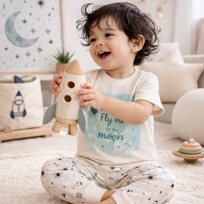 Baby graphic tee | Fly Me to Moon finn + emma