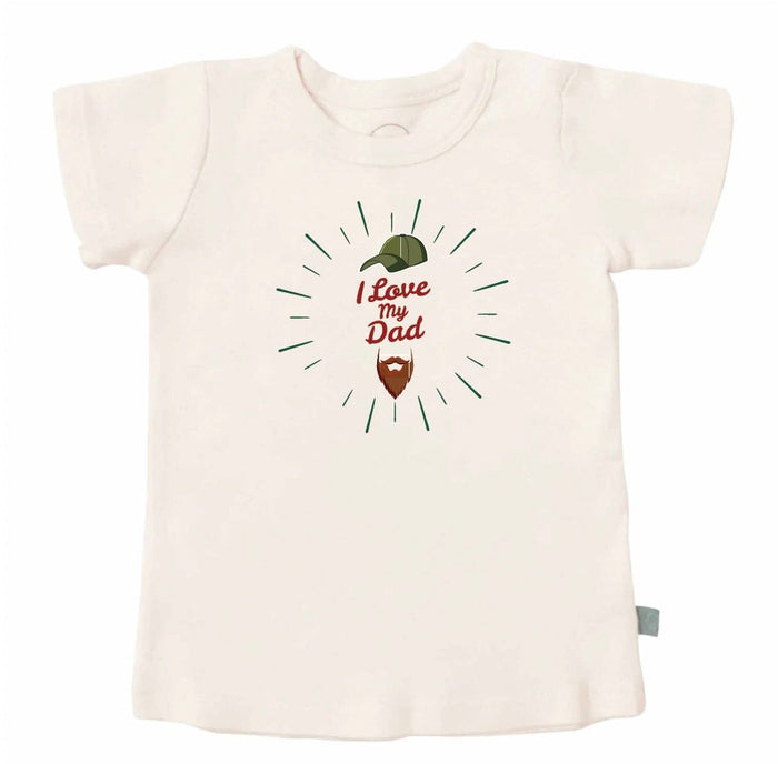 Baby graphic tee | love dad beard finn + emma