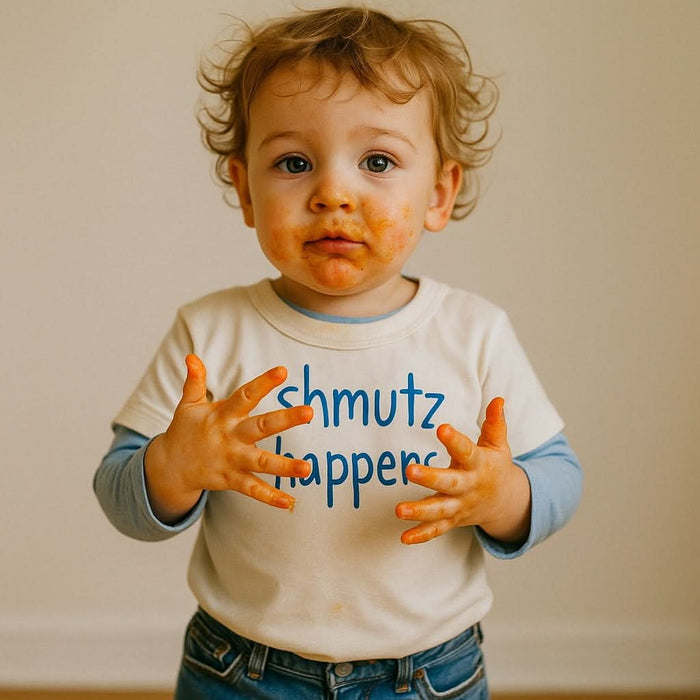 Baby graphic tee | schmutz happens finn + emma
