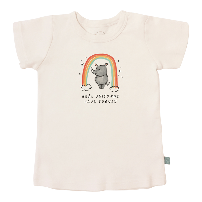 Baby graphic tee | unicorn curves finn + emma
