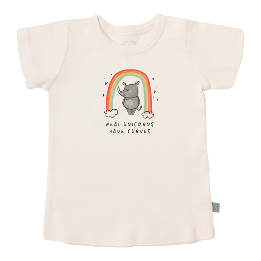 Baby graphic tee | unicorn curves finn + emma