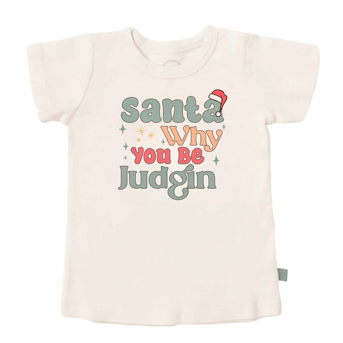 Baby graphic tee | you be judgin finn + emma