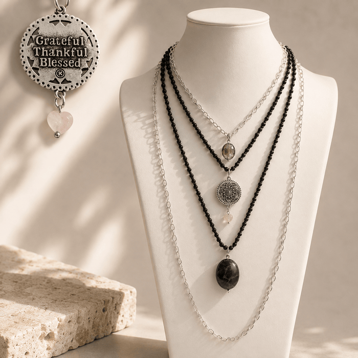 Grateful Thankful Blessed Mandala Layering Set