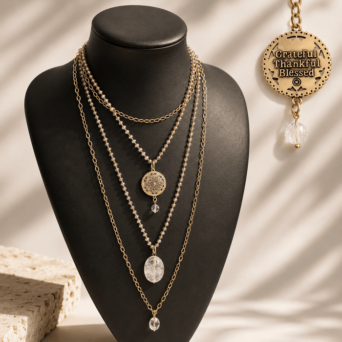 Gold / Beige Crystal