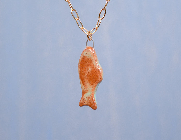 Green Fish Necklace