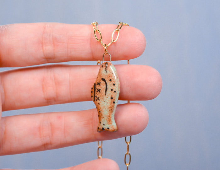 Green Fish Necklace