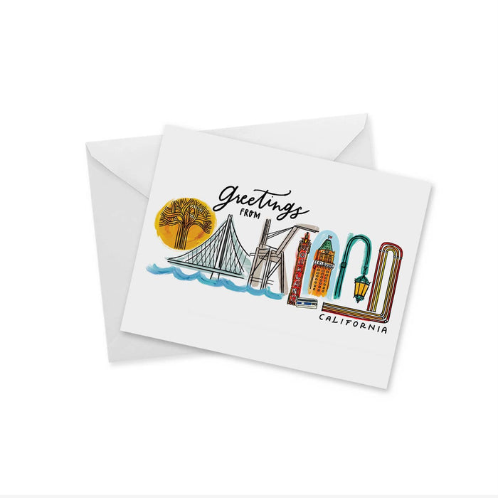 Greetings from Oakland, CA - Notecard