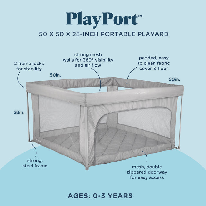 Grey Playport Playard - Baby Delight
