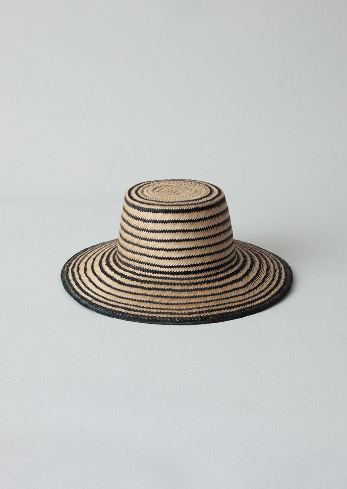 Guanabana Straw Hat | Black/Natural