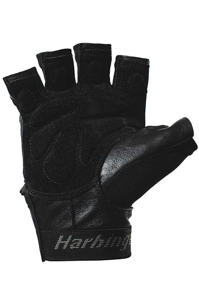 Harbinger Men Training Grip Gloves - Black / Blue