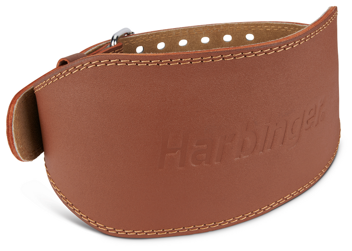 Harbinger Unisex Padded Leather Belt 6''- Brown