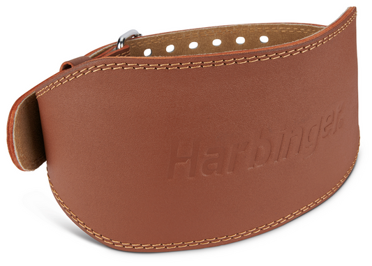 Harbinger Unisex Padded Leather Belt 6''- Brown
