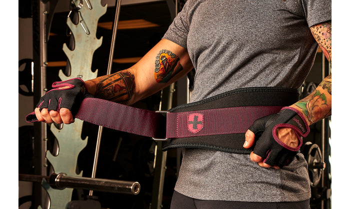 Harbinger Women's 5" Foam Core Belt- Black/Merlot