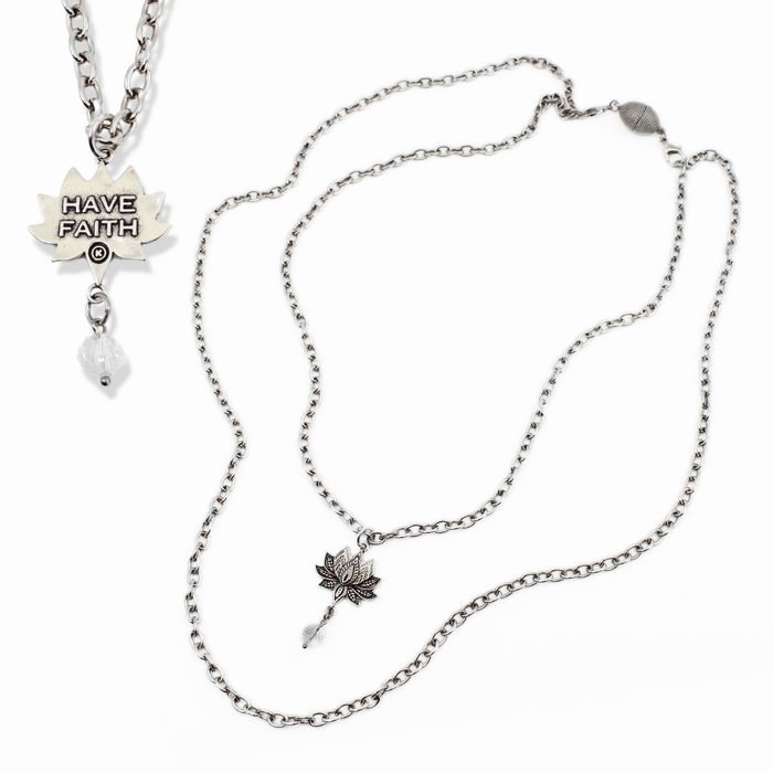 Have Faith Lotus Essential Necklace