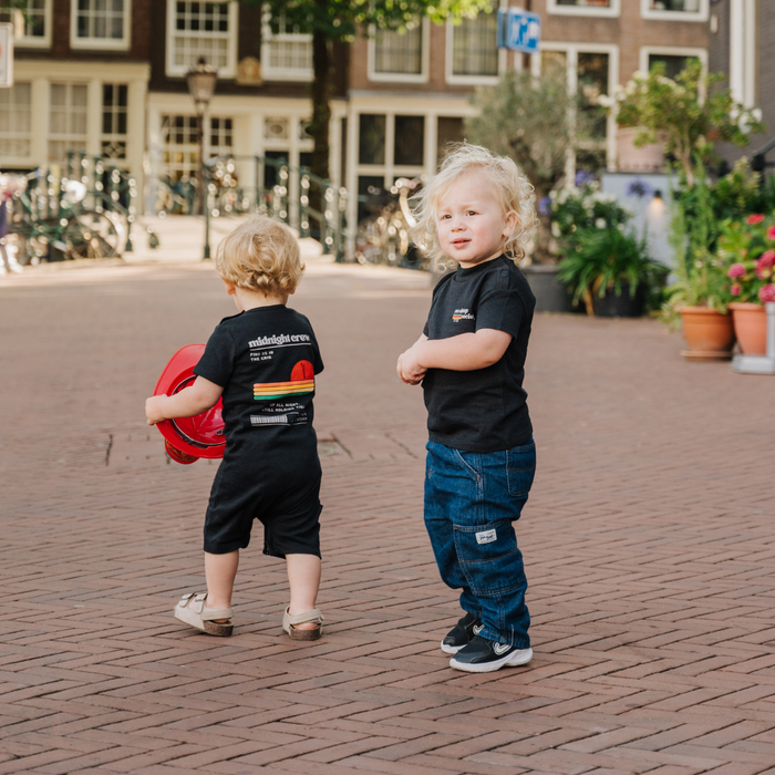 Hemp Baby Short Sleeve Romper - No Sleep Club