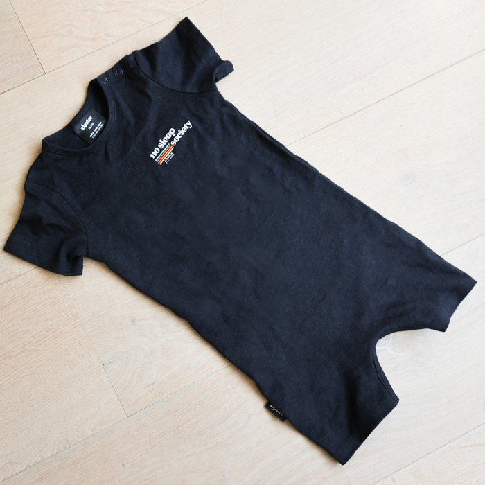 Hemp Baby Short Sleeve Romper - No Sleep Club
