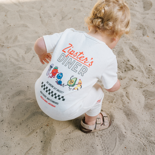 Hemp Baby Short Sleeve Romper - Zipster's Diner