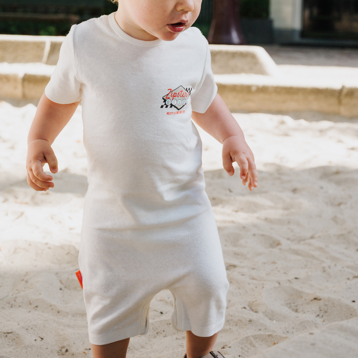Hemp Baby Short Sleeve Romper - Zipster's Diner